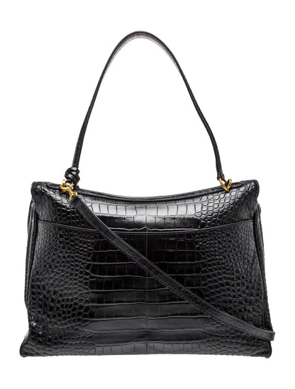 Balenciaga Embossed Leather Rodeo Large