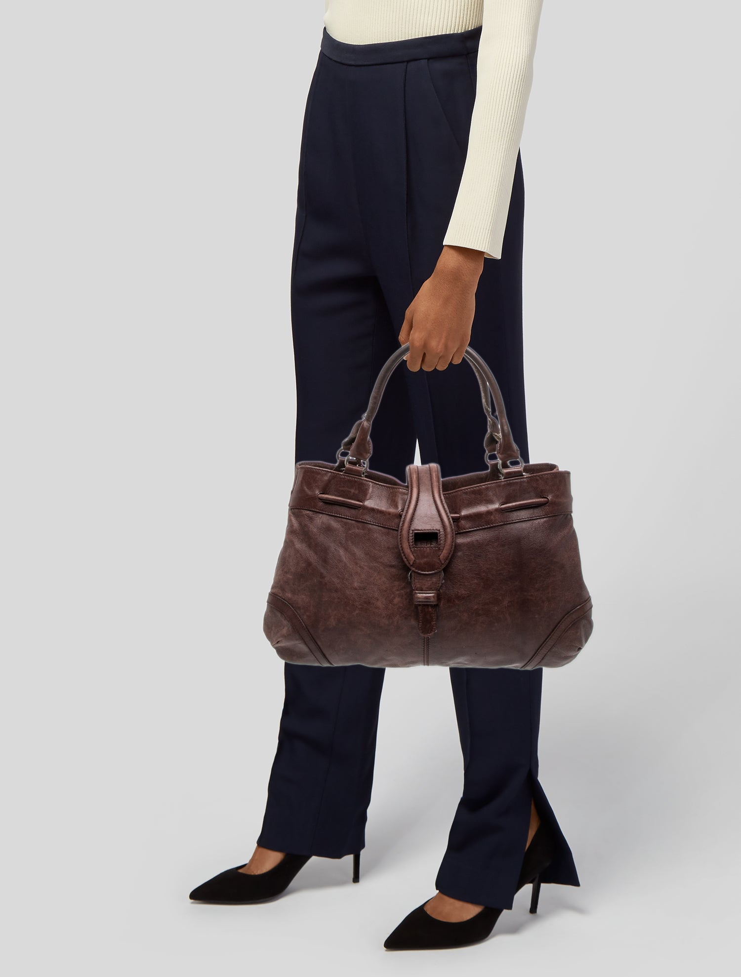 Balenciaga Leather Top Handle Bag