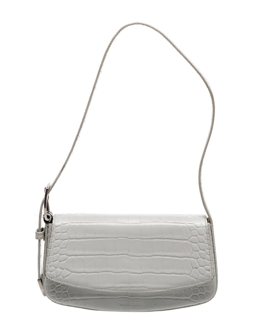 Balenciaga Embossed Leather Shoulder Bag
