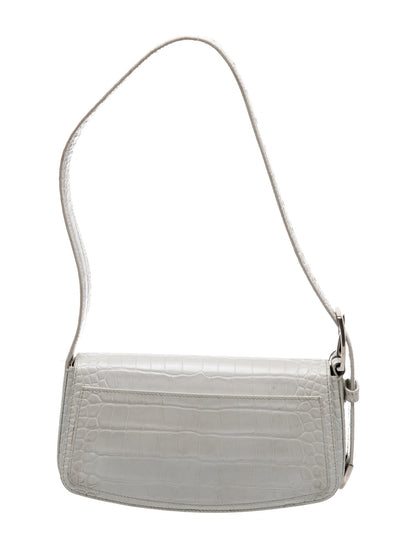 Balenciaga Embossed Leather Shoulder Bag