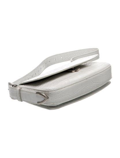 Balenciaga Embossed Leather Shoulder Bag