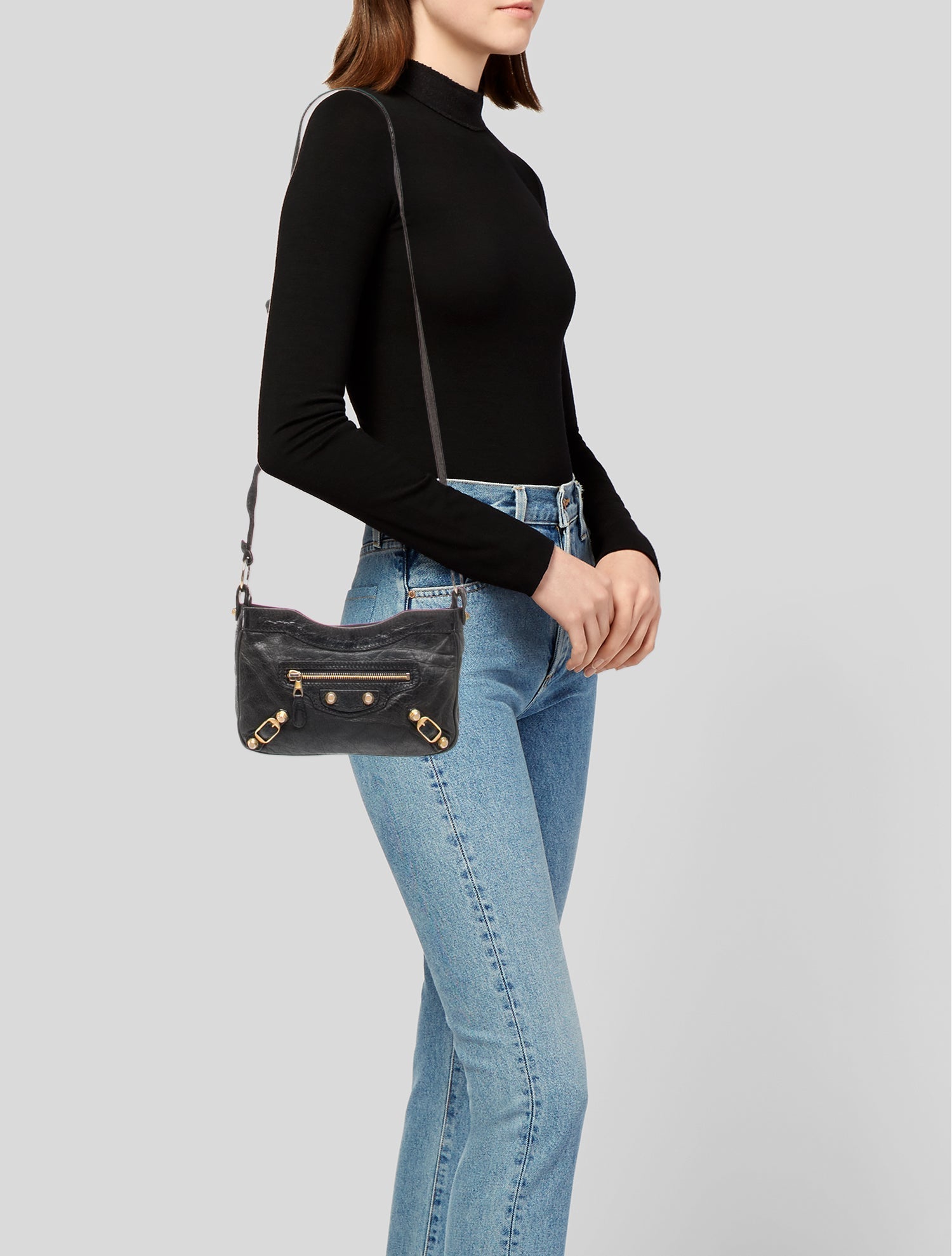 Balenciaga Leather Motocross Hip Giant