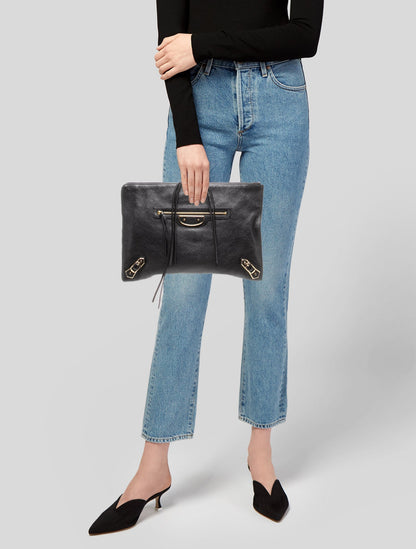Balenciaga Leather Clutch