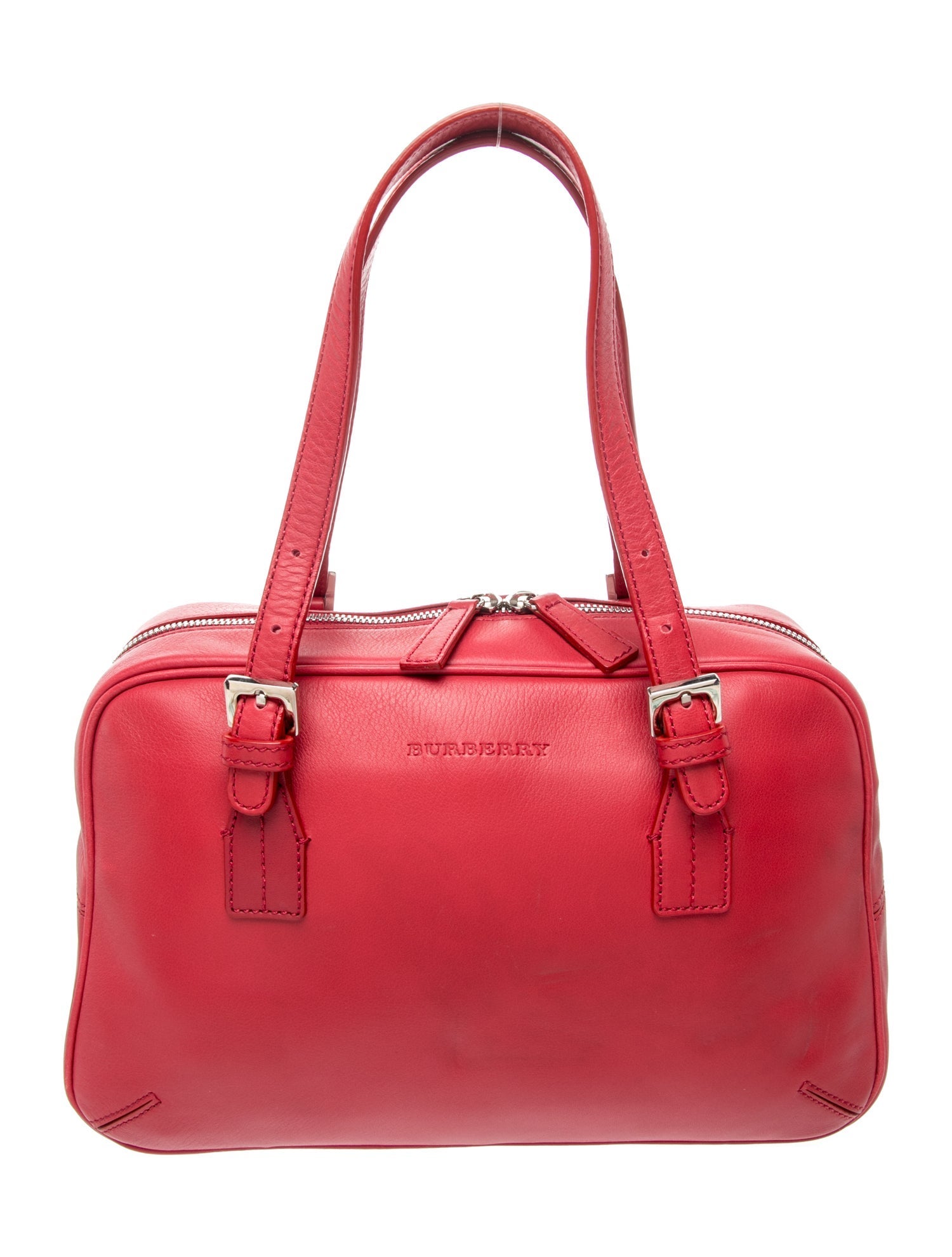 Burberry Leather Top Handle Bag