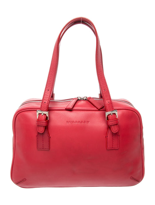 Burberry Leather Top Handle Bag
