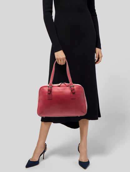 Burberry Leather Top Handle Bag