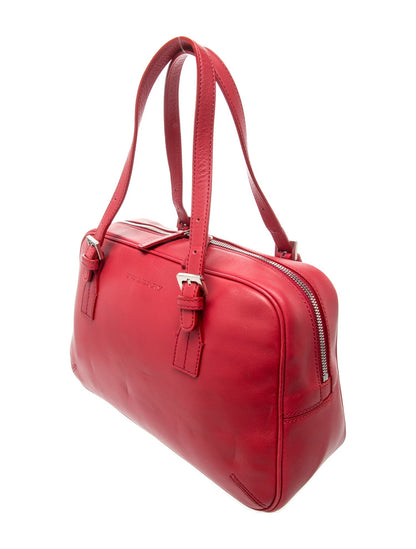 Burberry Leather Top Handle Bag