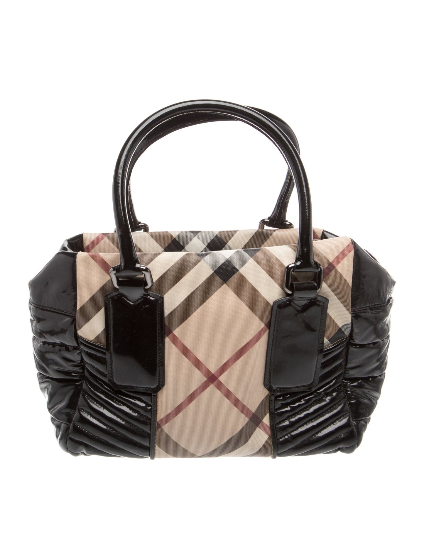 Burberry Super Nova Check Top Handle Bag