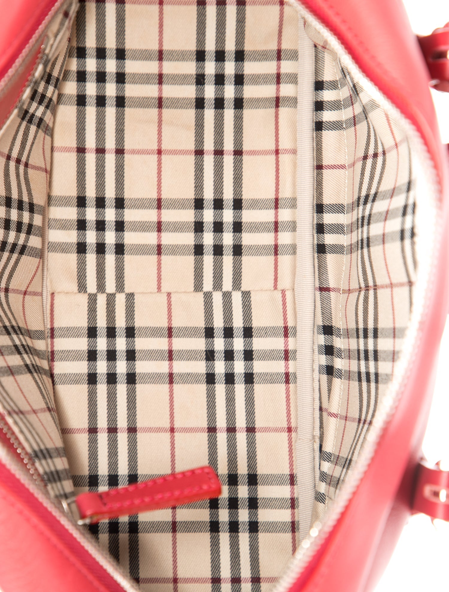 Burberry Leather Top Handle Bag