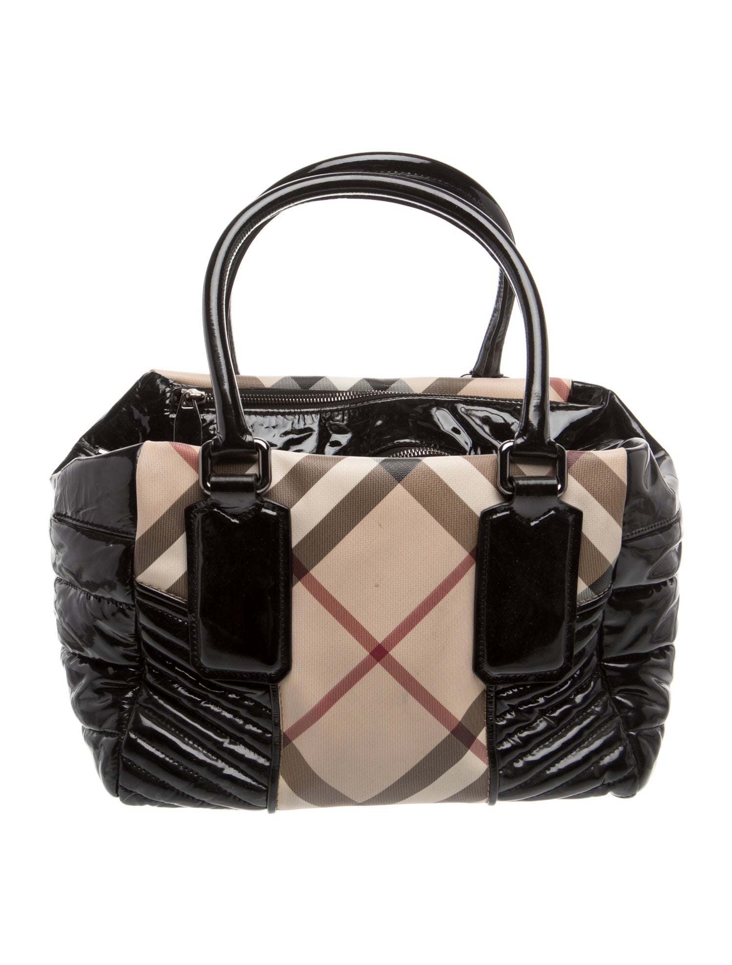 Burberry Super Nova Check Top Handle Bag