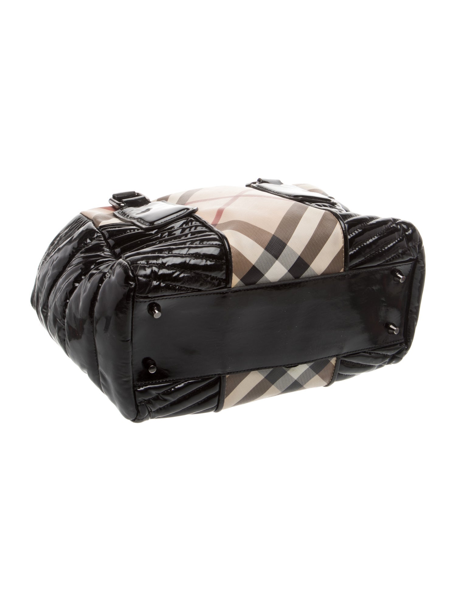 Burberry Super Nova Check Top Handle Bag