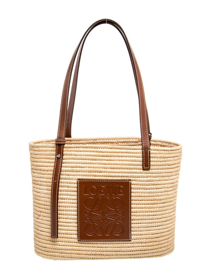 Loewe Raffia Square Basket Small