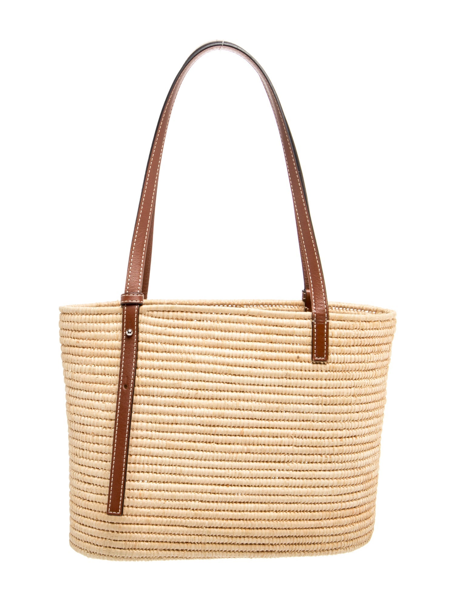 Loewe Raffia Square Basket Small