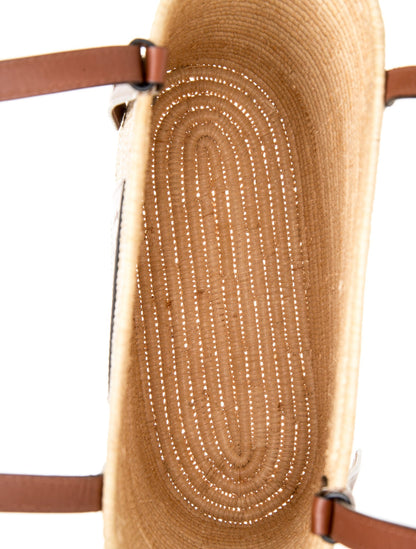 Loewe Raffia Square Basket Small