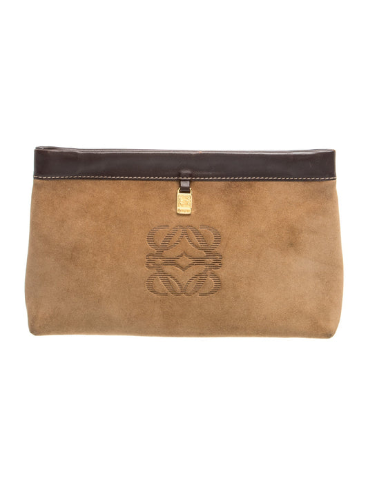 Loewe Suede Clutch Vintage