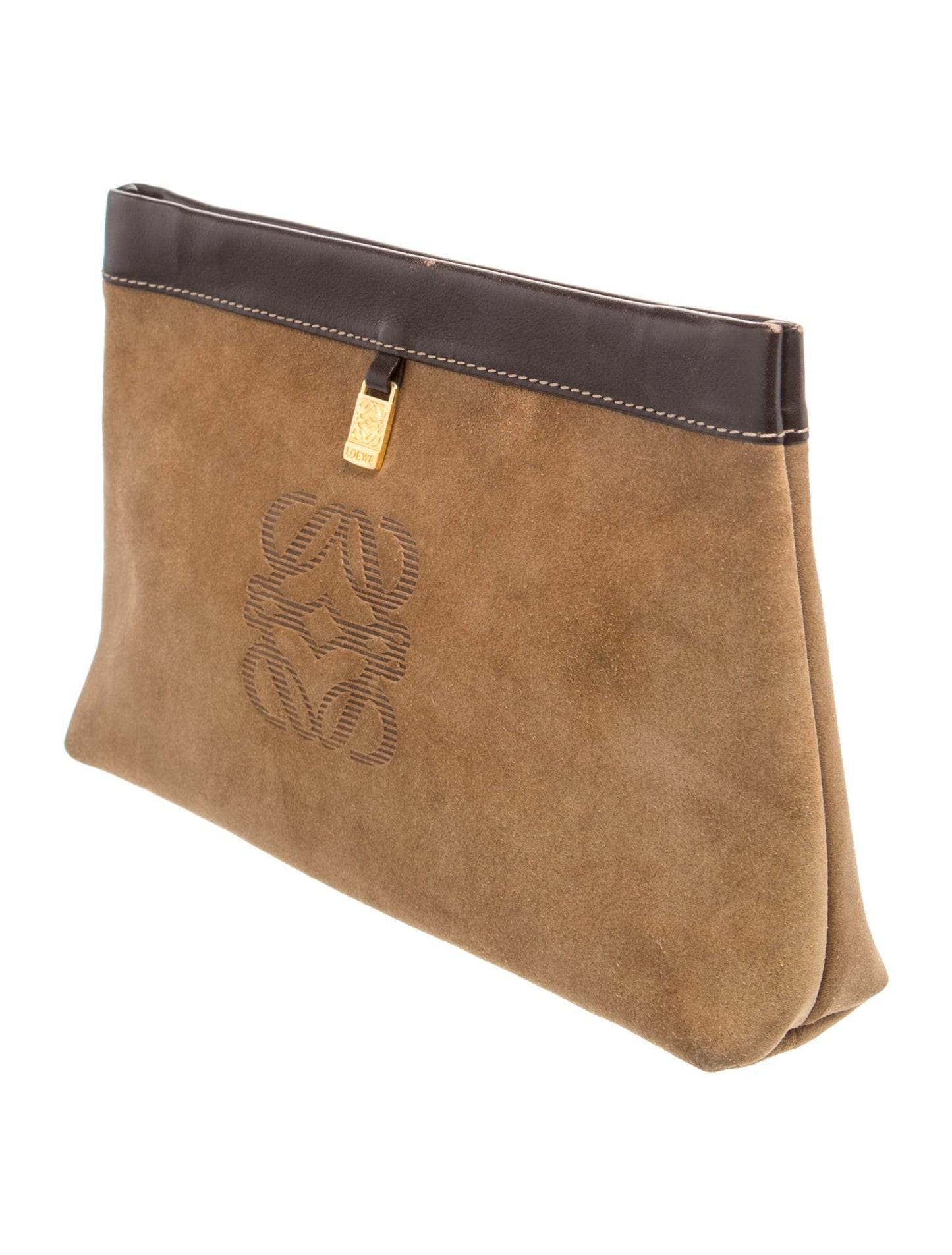 Loewe Suede Clutch Vintage