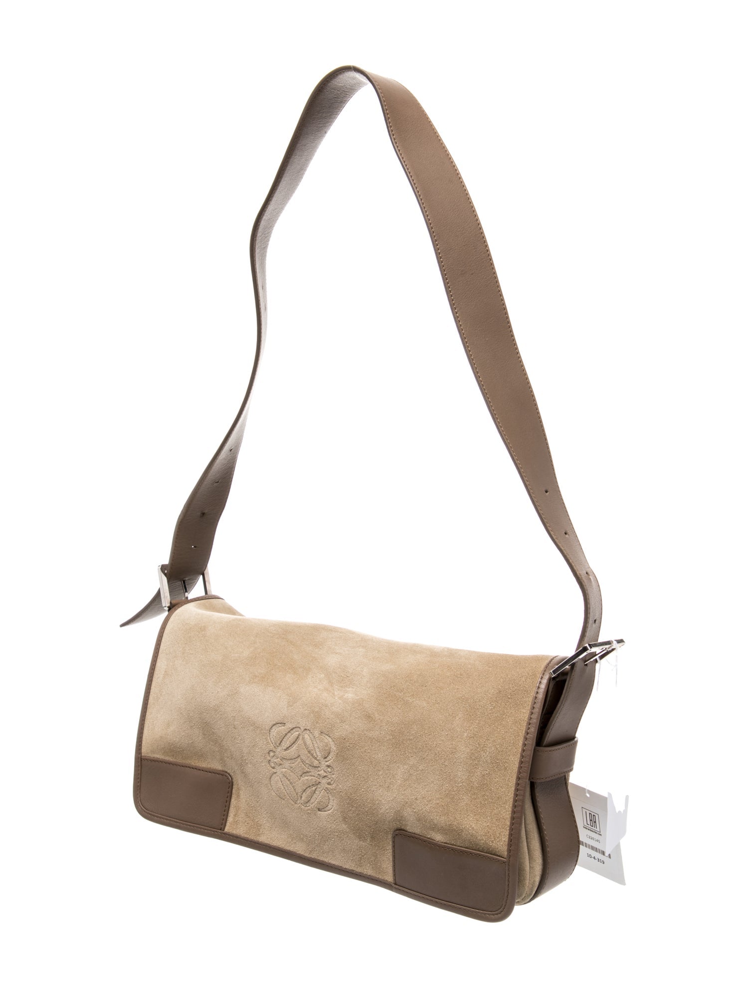 Loewe Suede Shoulder Bag Medium Vintage