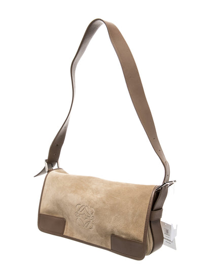 Loewe Suede Shoulder Bag Medium Vintage