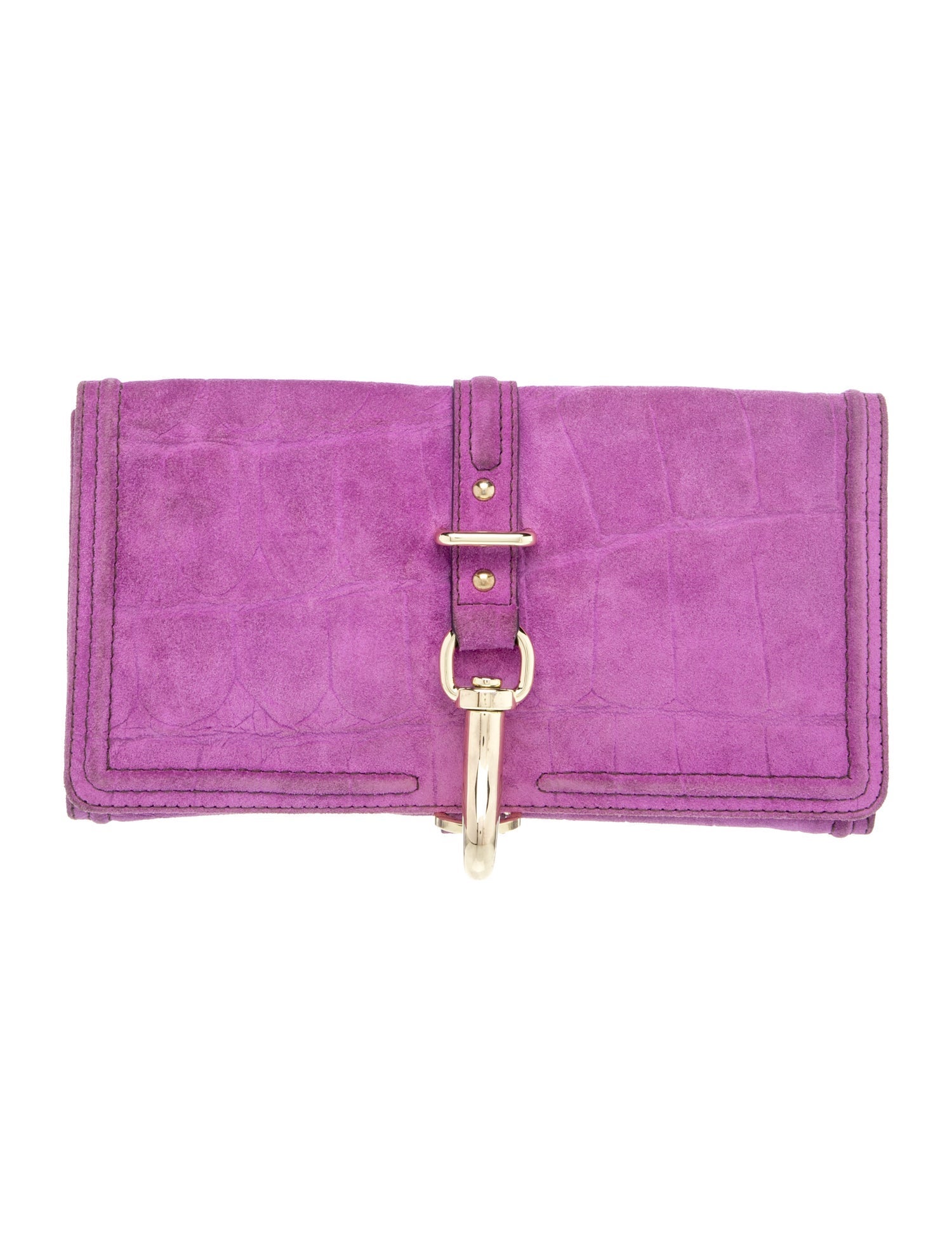 Mulberry Suede Clutch