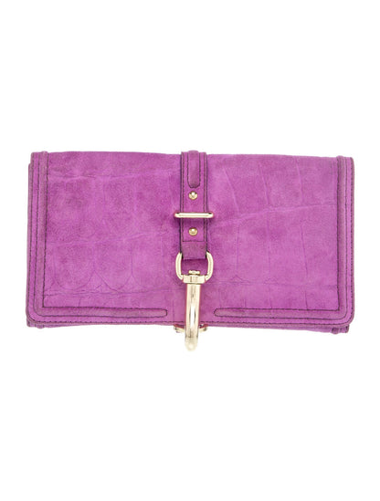 Mulberry Suede Clutch