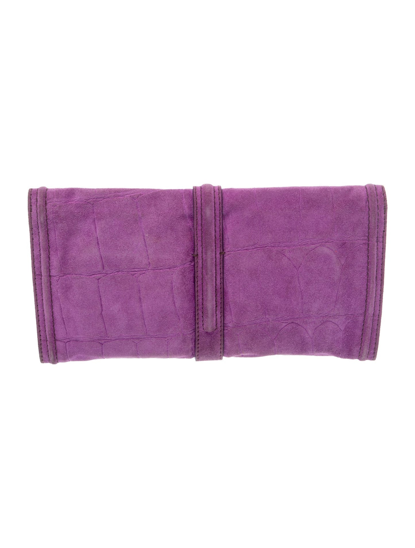 Mulberry Suede Clutch
