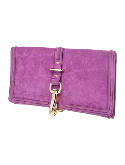 Mulberry Suede Clutch