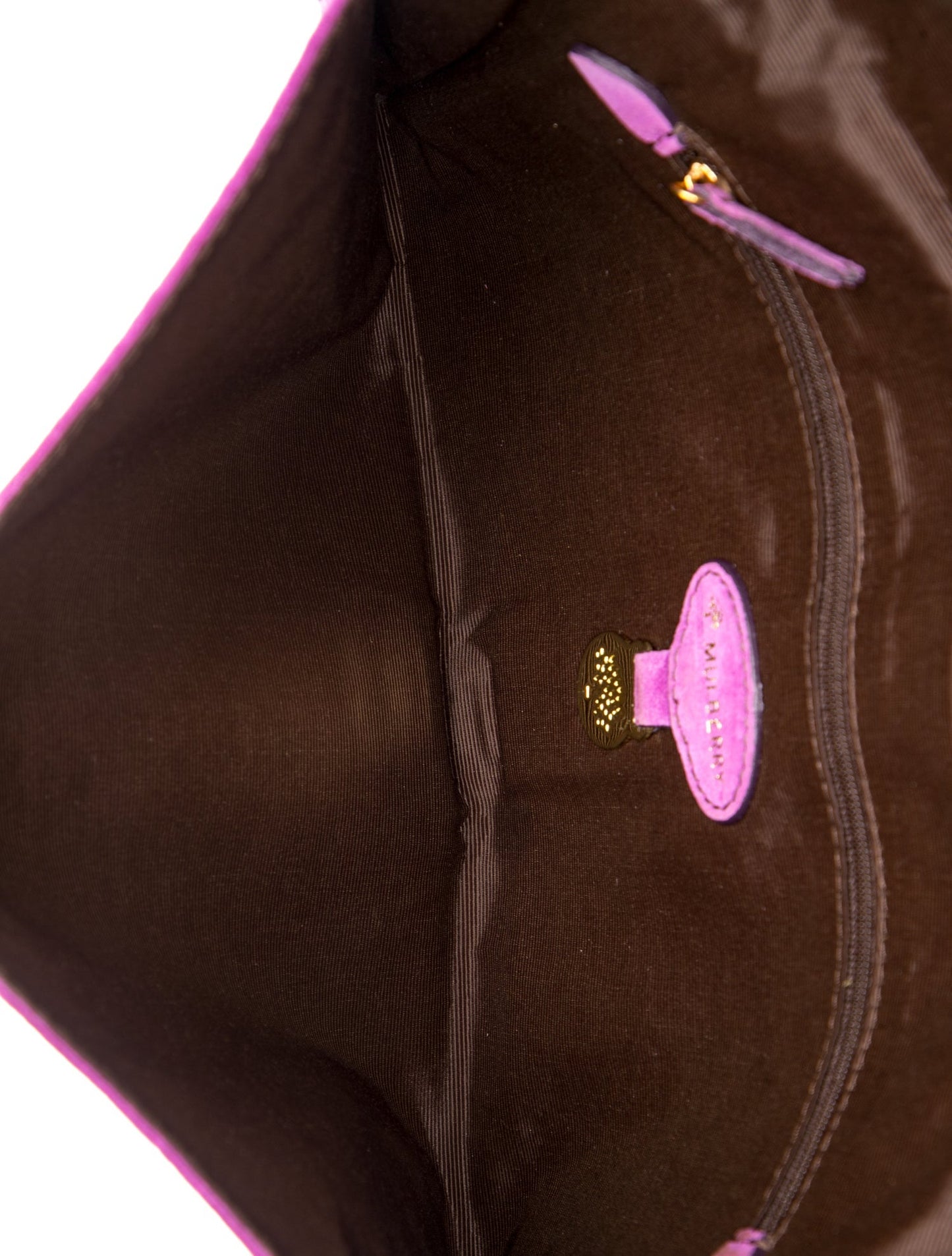 Mulberry Suede Clutch