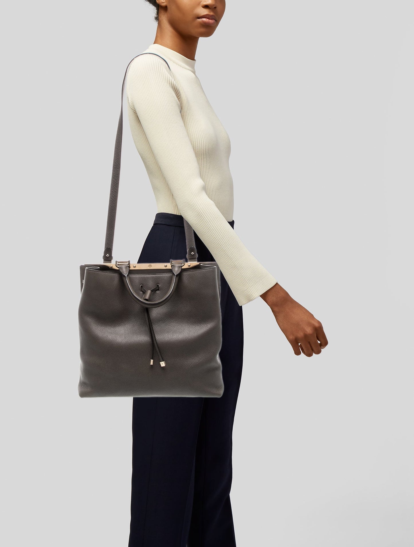 Mulberry Leather Top Handle Bag