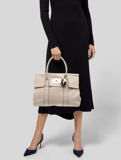 Mulberry Leather Top Handle Bag