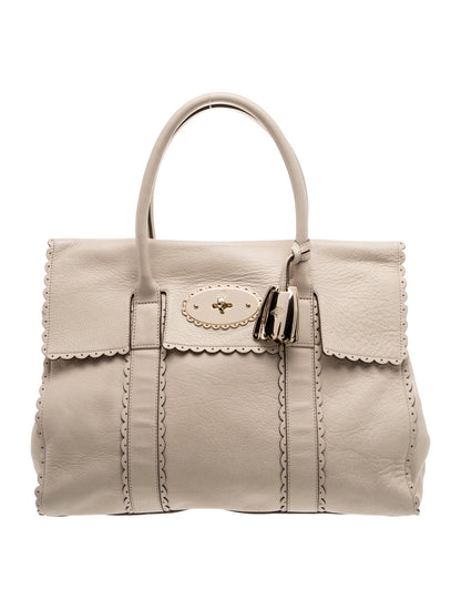 Mulberry Leather Top Handle Bag
