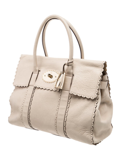 Mulberry Leather Top Handle Bag