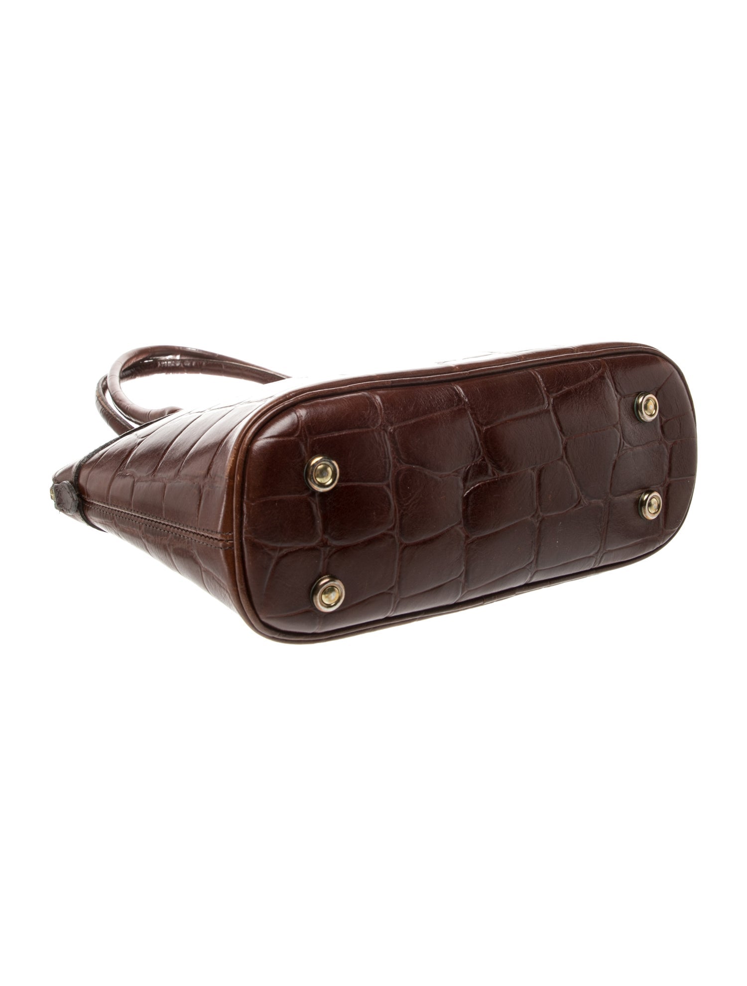 Mulberry Embossed Leather Shoulder Bag