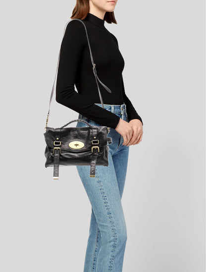 Mulberry Leather Top Handle Bag