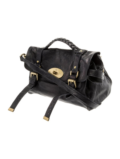 Mulberry Leather Top Handle Bag