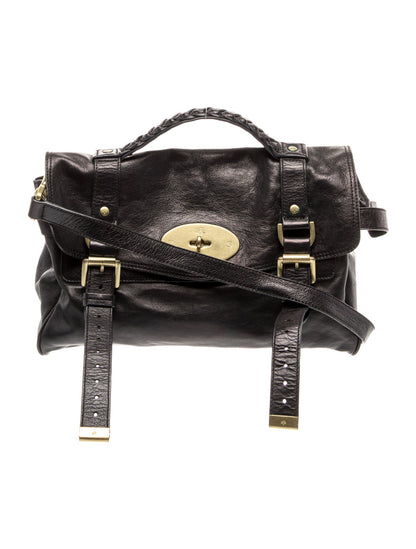 Mulberry Leather Top Handle Bag
