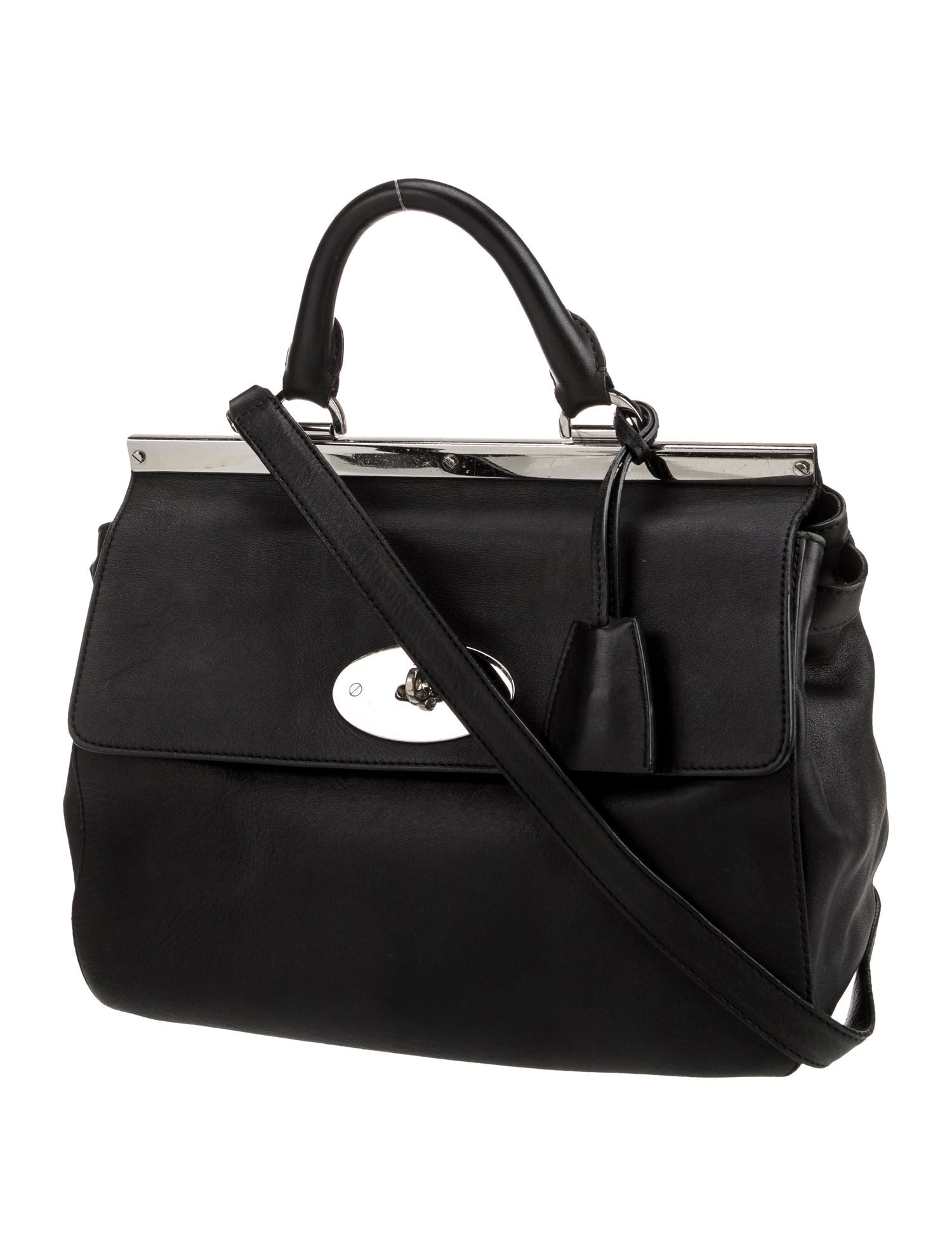 Mulberry Leather Top Handle Bag