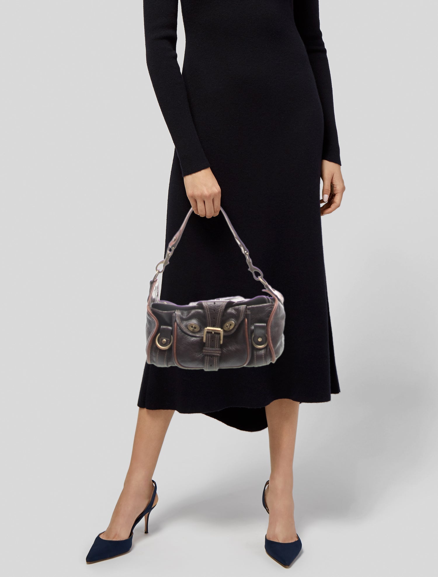 Mulberry Leather Top Handle Bag