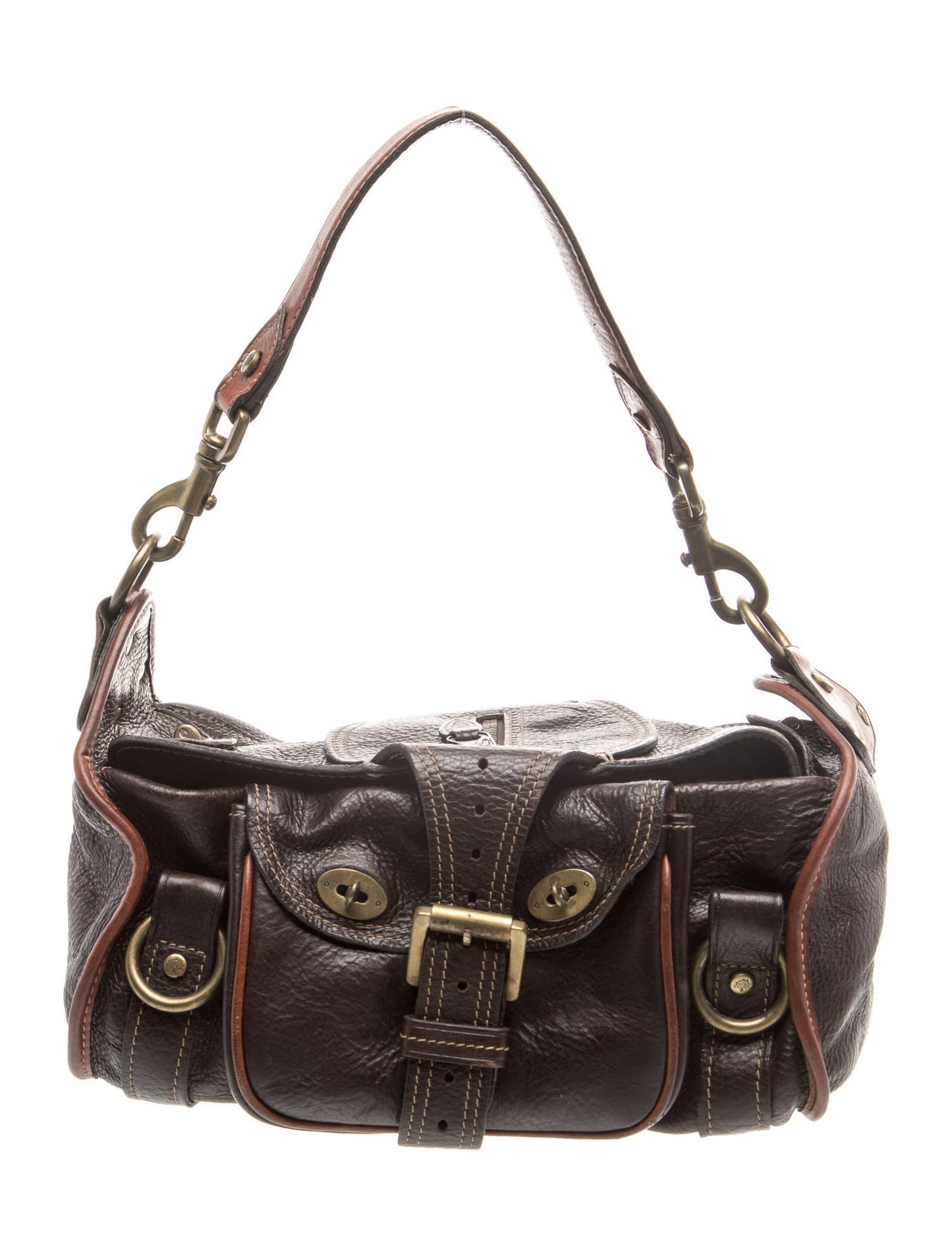 Mulberry Leather Top Handle Bag