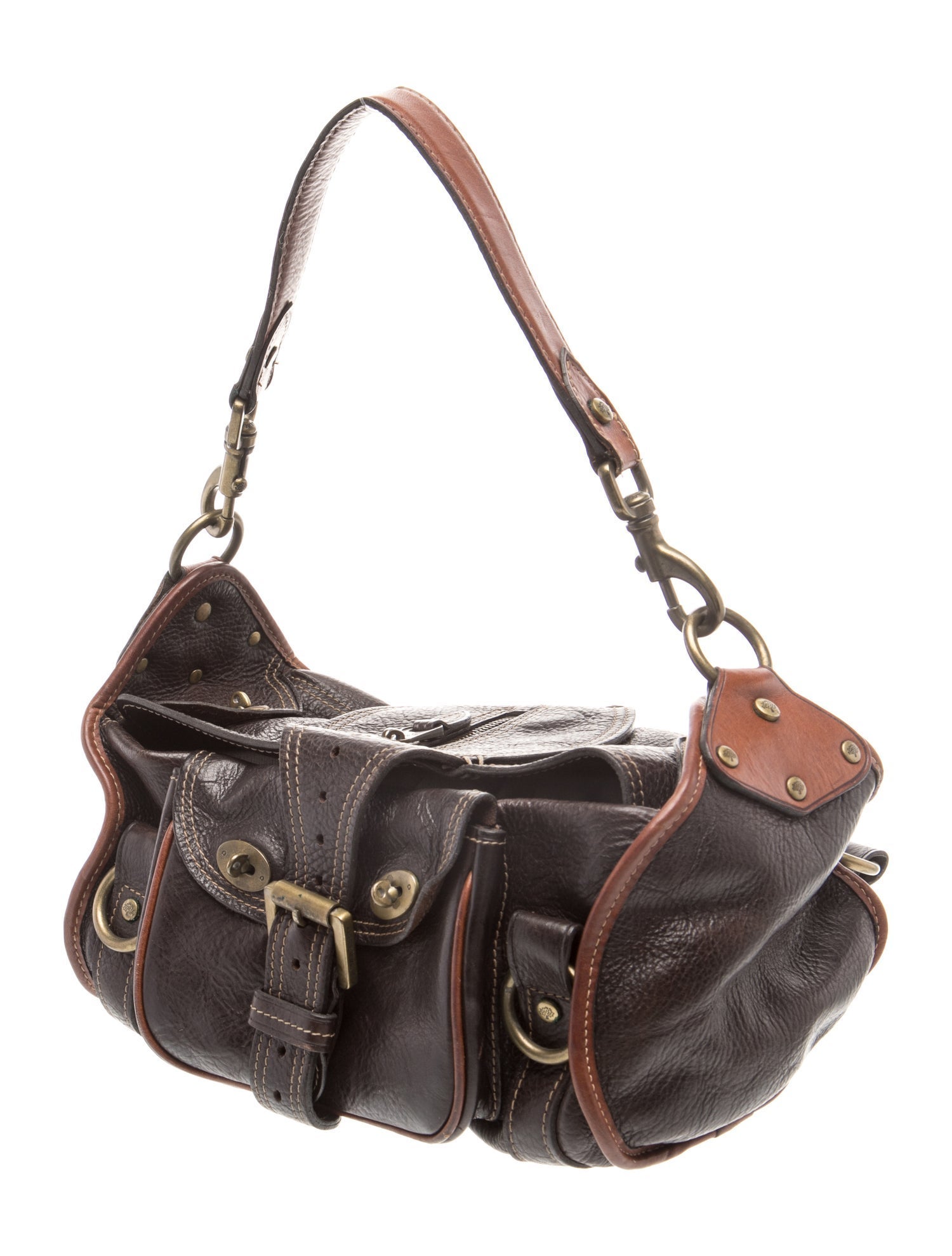 Mulberry Leather Top Handle Bag