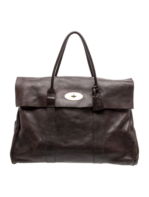 Mulberry Leather Weekender Bag