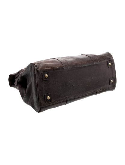Mulberry Leather Weekender Bag