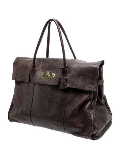 Mulberry Leather Weekender Bag