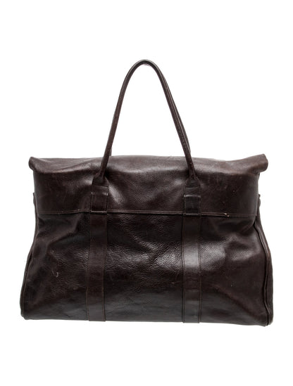 Mulberry Leather Weekender Bag