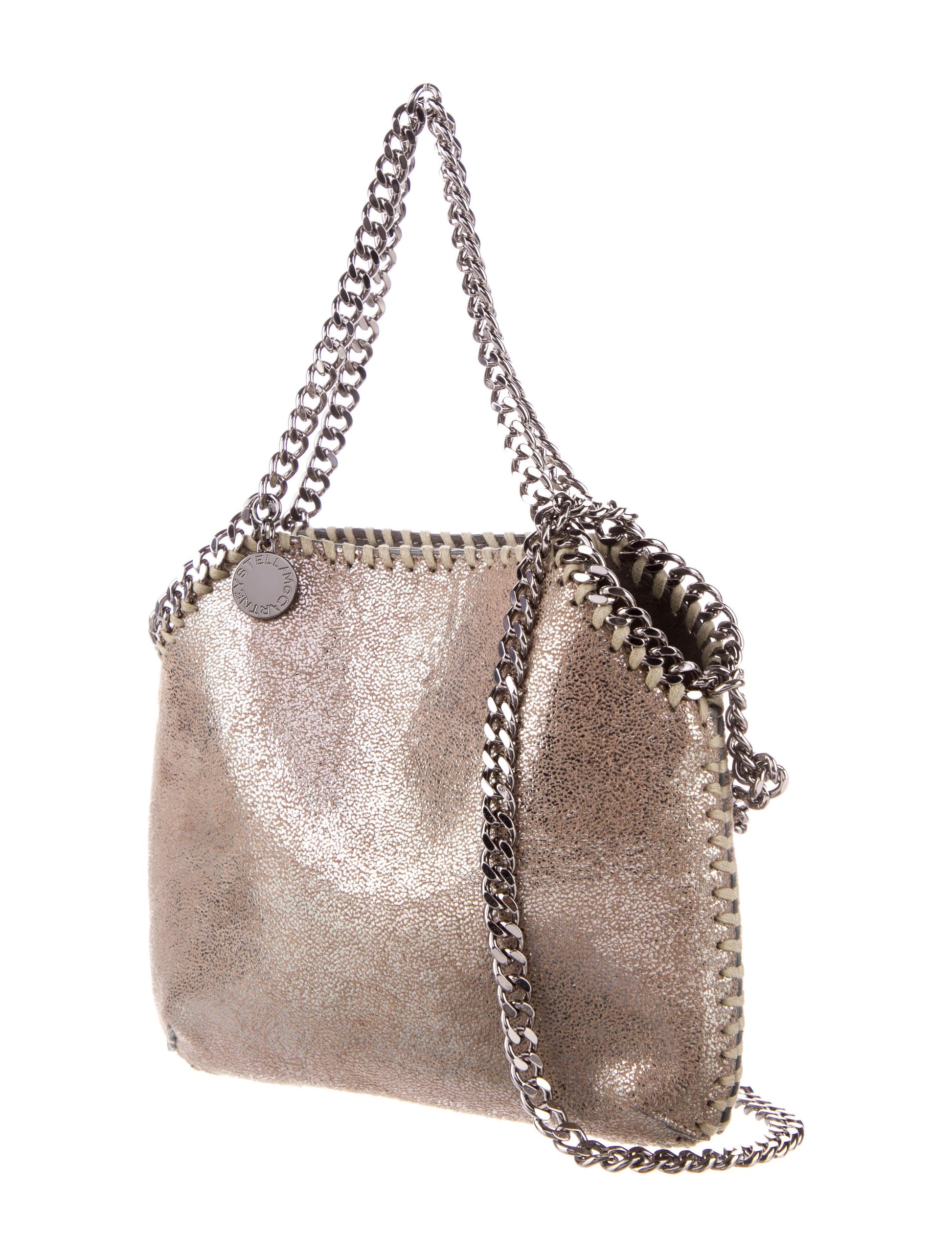 Stella McCartney Vegetarian Leather Chain-Link Handle Bag