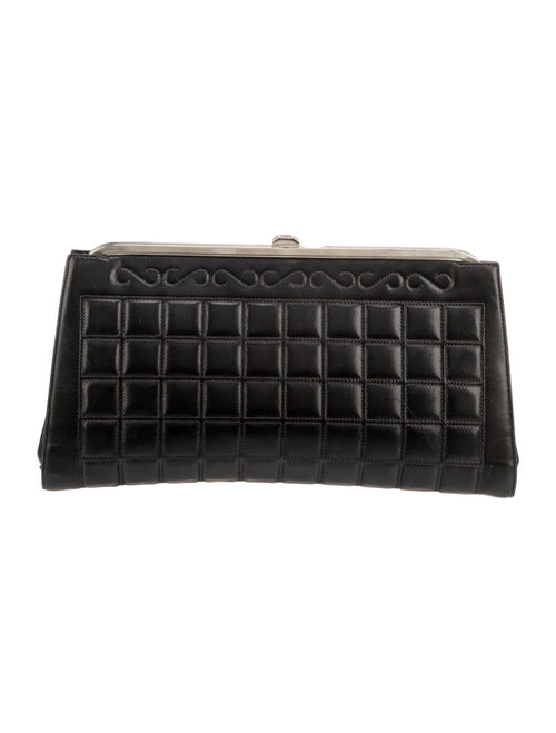 Chanel Leather Quilted Clutch