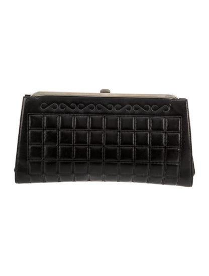 Chanel Leather Quilted Clutch