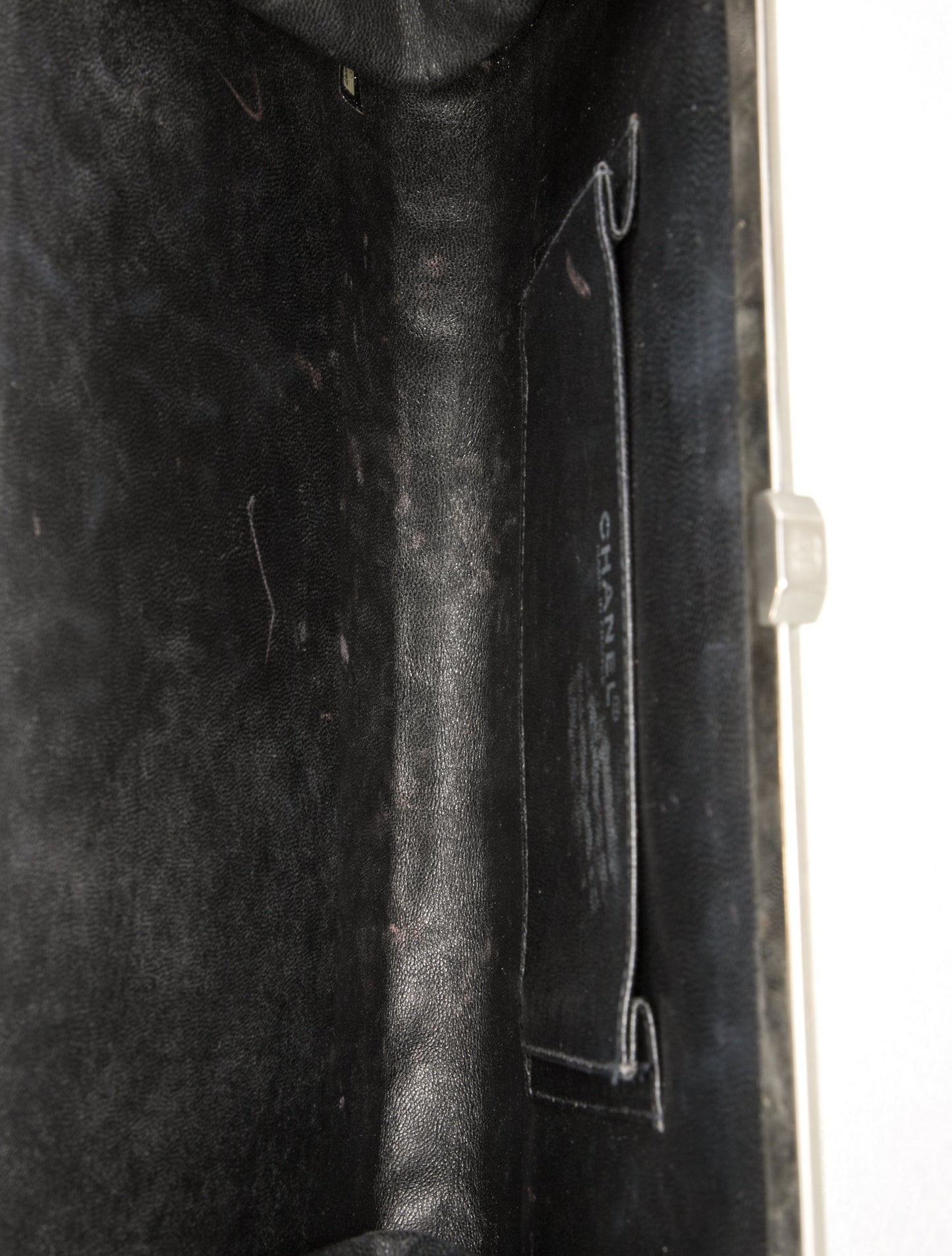 Chanel Leather Quilted Clutch