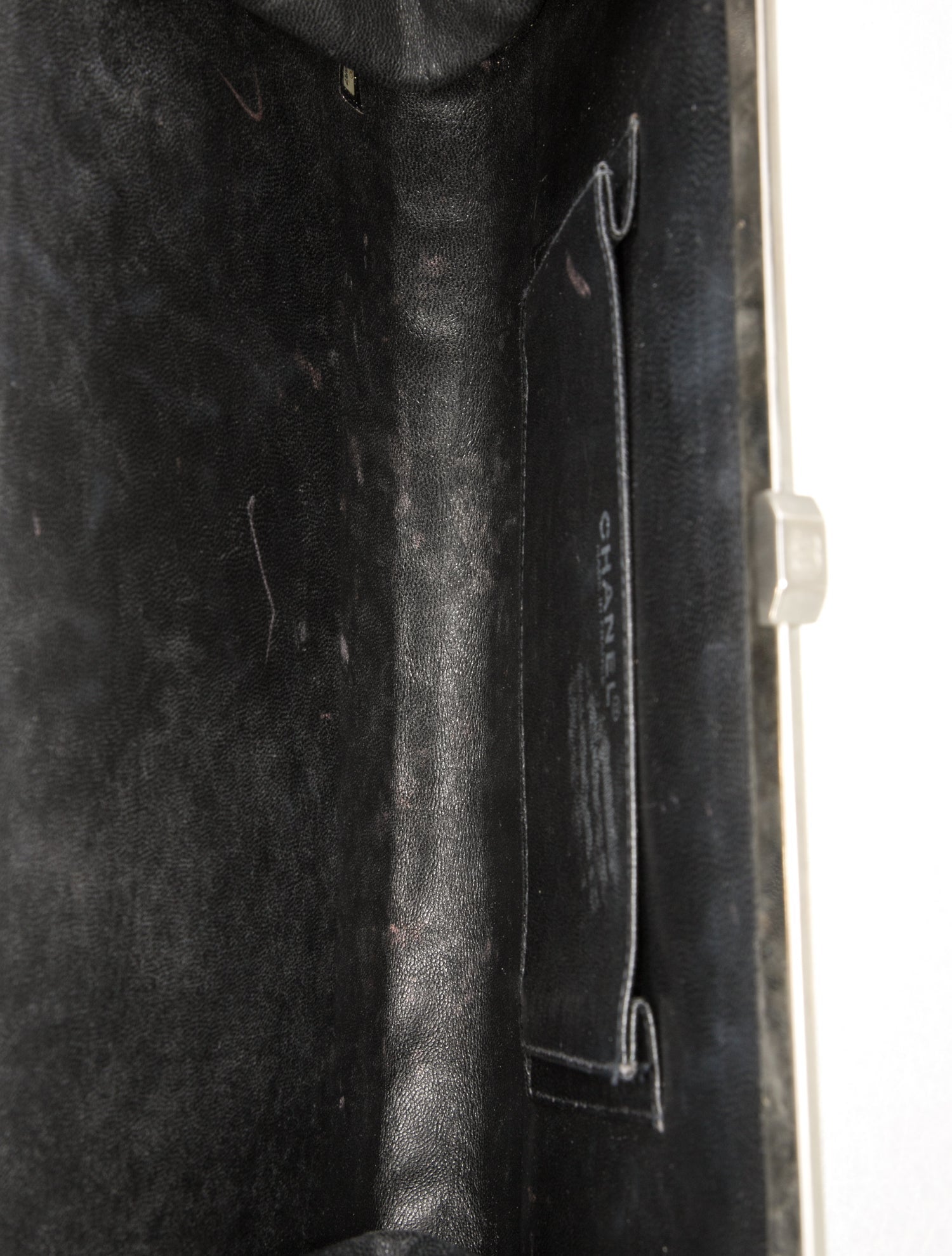 Chanel Leather Quilted Clutch