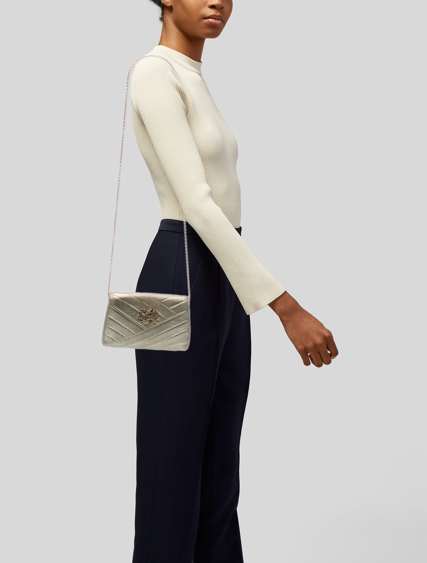 Chanel Chevron CC Flap Bag