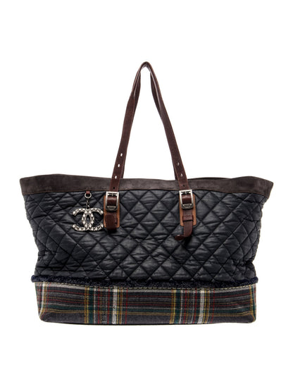 Chanel Paris-Edinburgh XL Plaid Tote